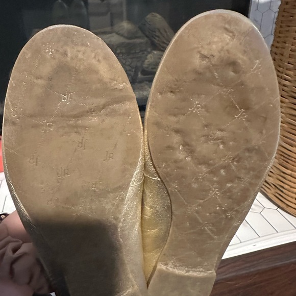 Jack Rogers Lucie Scalloped Ballet Flat sz. 7,.5 Gold - Picture 9 of 9